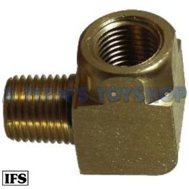 CAST BRASS ELBOW 3/8 FEMALE 3/8 MALE
