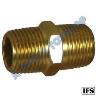 BRASS HEX NIPPLE  1/4 MALE /MALE 1/4 BSP