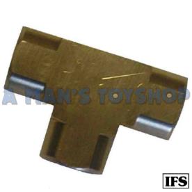BRASS T PIECE 1/4 BSP FEMALE THREADS