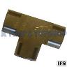 BRASS T PIECE 1/4 BSP FEMALE THREADS