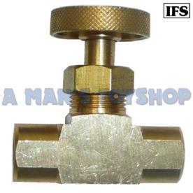 NEEDLE VALVE TAP 1/4 NPT FEMALE THREADS