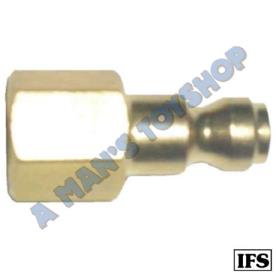 RYCO BRASS  AIR ADAPTOR1/4 FEMALE THREAD