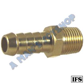 BRASS TAILPIECE 3/8"MALE THREAD 1/8 HOSE