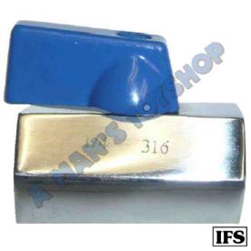 MINI BALL VALVE 1/4FEMALE  BPS THREAD