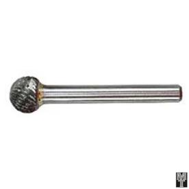 CARBIDE BURR ROUND BALL END 12 X 12MM