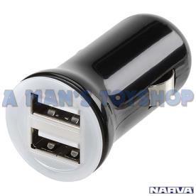 ADAPTOR TWIN USB 12V/24V