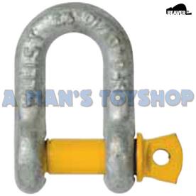 SHACKLE D 22 X 25MM TONNES  6.5 SWL