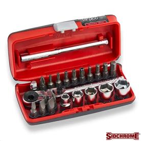 SOCKET BIT SET 1/4" DR 23 PIECE 6-13MM