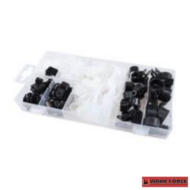 NYLON CABLE CLIPS 120 PIECES 1/4 TO 3/4"
