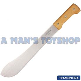 KNIFE MACHETE 14" WOOD HANDLE BOLO STYLE