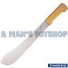 KNIFE MACHETE 14" WOOD HANDLE BOLO STYLE