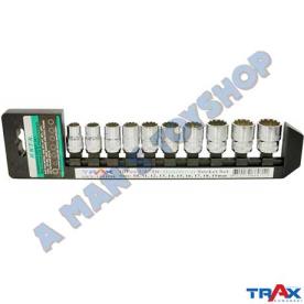 SOCKET SET 3/8" DRIVE 10 PIECE  SHORT