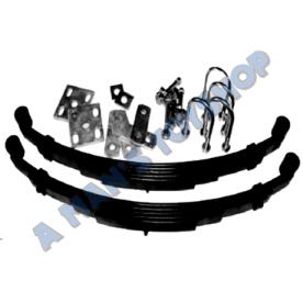SPRING KIT 5 LEAF SHACKLED & HANGERS 8MM
