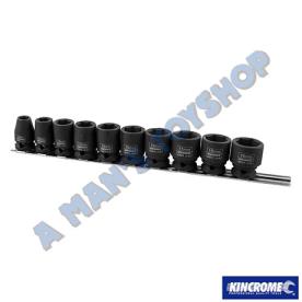 IMPACT SOCKET SET 3/8" DR METRIC 10 PCE