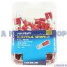 RED BULLET MALE 3MM WIRE CONNECTOR 100PC