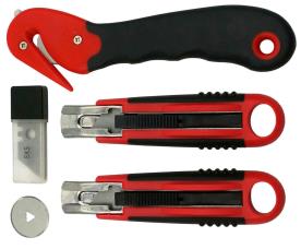 SAFETY KNIFE & CARTON CUTTER 9 PIECES