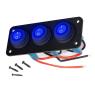 THREE GANG ROCKER SWITCH 12V 20 AMP