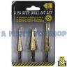 STEP DRILL SET OF 3 PIECE 4MM TO13MM