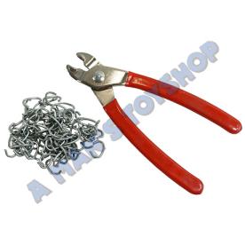 NETTING PLIERS 16MM WITH 100 CLIPS