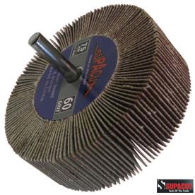 FLAP WHEEL 75MM DIAM 60 GRIT  6 MM ARBOR