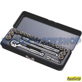 SOCKET SET 1/4DR METRIC AF23 PCE 6 POINT