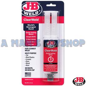 CLEARWELD 2 PART EPOXY SYRINGE 25ML TUBE
