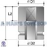 IMPACT SOCKET 1/2 DR X 3/4 SQUARE DRIVE