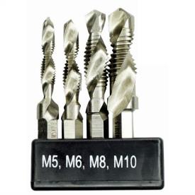 HSS DRILL & TAP SET METRIC 4 PIECES
