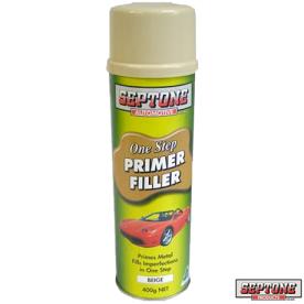 PRIMER FILLER 400G SPRAY  ONE STEP BEIGE