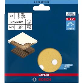 SANDING DISC 125MM PAINT 60-120-240 6PK
