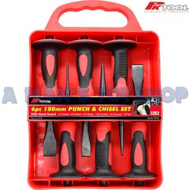 PUNCH & CHISEL SET 180MM LONG 6 PIECE
