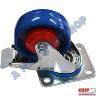 CASTOR 125MM SWIVEL BRAKED BLUE NYLON