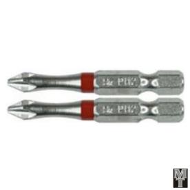 SCREWDRIVER BIT #2 PHILLIPS X 50MM 2PCE