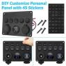 SWITCH PANEL 5 GANG ON/OFF & USB-CIG-VOL