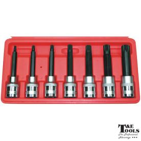 SPLINE SOCKET 1/2DR 7 PCE M5-M16 100MM