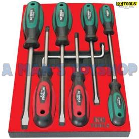 SCREWDRIVER INSERT TRAY SET 7 PIECE KC