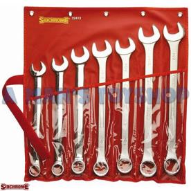 SPANNER SET AF 7PCE RING OPEN END SAE