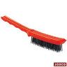 WIRE HAND BRUSH PLASTIC HANDLE 4 ROW