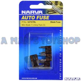 FUSE MINI PACK 5 PIECS 7.5 AMP