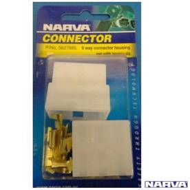 CONNECTOR 6 WAY HOUSING