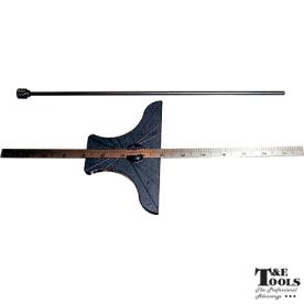 DEPTH GAUGE & PROTRACTOR 150MM