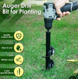 GARDEN AUGER DRILL SET 2 PIECE 40 & 80MM