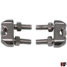 WIRE ROPE GRIP 5MM STAINLESS 2 PIECE