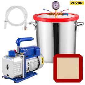VAC CHAMBER TANK 3CFM VACUUM PUMP 84LPM