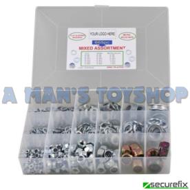 ASSORTMENT METRIC WASHER 665PCE NYLOC/FL