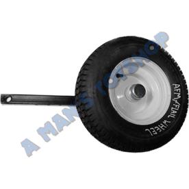 FLAIL MOWER WHEEL & BRACKET 400MM TYRE