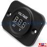VOLT METER DC 12/24 VOLT LED 35MM