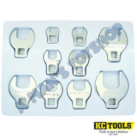 CROWSFOOT SPANNER SET AF 10PCE 3/8"DR