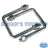 4"x2" GALVANISED JOCKEY WHEEL U BOLT KIT