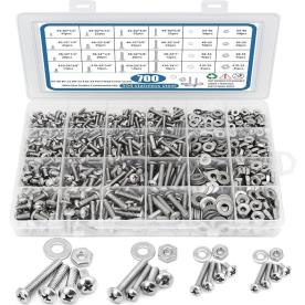 STAINLESS SCREW & NUT 700 PIECE KIT MET